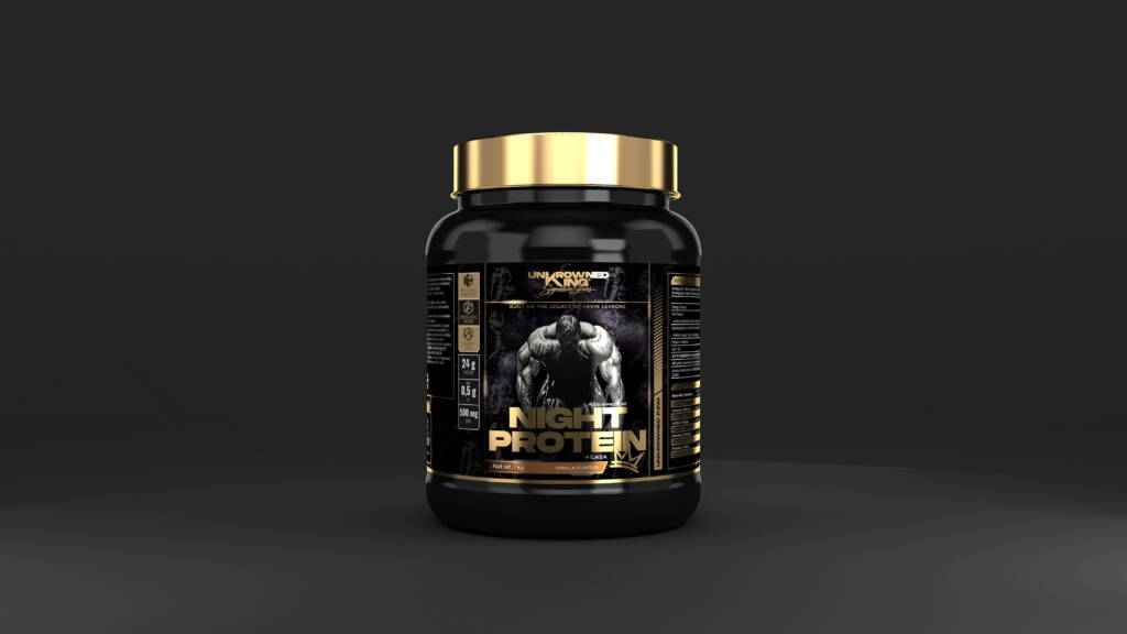 Unkrowned King NIGHT PROTEIN + GABA Vanilla: Ночной Рост и Сон